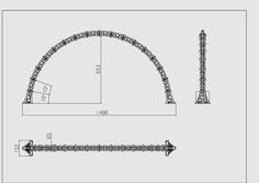 Arc Structure LED Lamp 3D Printer Model