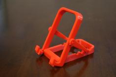 Cell Phone Stand -Foldable – No Screws 3D Printer Model