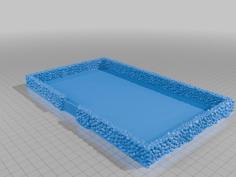 Stone Wall Field (6in X 10in) (28mm) 3D Printer Model