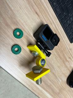 GoPro Serrated Hinge Mount (Mount With Teeth) 3D Printer Model