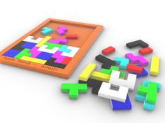 Rompecabezas Puzzle Tetris 3D Printer Model