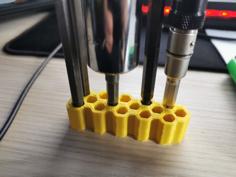 Hex Comb Bit Holder 3D Printer Model