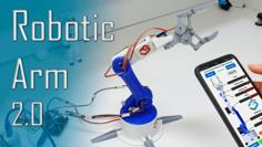 DIY Arduino Robot Arm With Smartphone Control 3D Printer Model