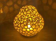 Voronoi LED Toadstool Tealight Shade 3D Printer Model