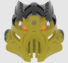 Kanohi Mohtrek, Great Mask Of Time Duplication (Makuta Variant) 3D Printer Model