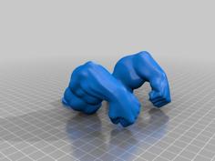 Hulk Arms Chicken Fixed 3D Printer Model