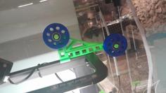 S1 – PRO * Filament Guide – For OTHER Circumstances * CLIP MOUNT – Shorter, Further Reach, Double Pulley. 3D Printer Model