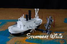 Steamboat Willi 3D Printer Model