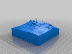 Map Of Montreal From LiDAR Data 3D Printer Model