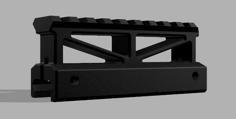 Picatinny Rail Riser 3D Printer Model