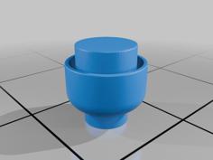 HO Scale Upblast Exhaust Fan 3D Printer Model