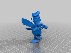 Donald Duck With Fairy Wings 3D Printer Model