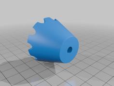 M5 Turn Grove Knob 3D Printer Model