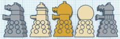 Meepleverse – Dalek Meeple. 3D Printer Model