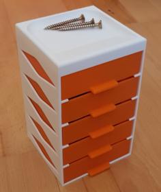 Economical Drawers Fixed And Printable 3D Printer Model