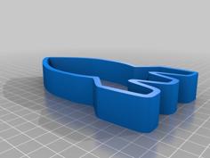 Rocket Cookie Cutter 3D Printer Model