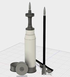 120mm M829A3 APFSDS-T 3D Printer Model