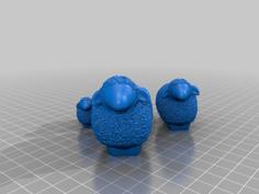 Family Of Sheep 3D Printer Model