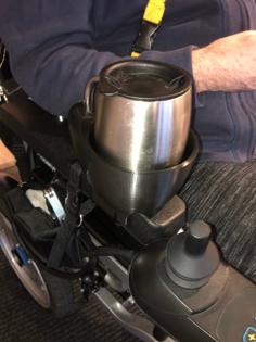 Wheelchair Cup Holder 3D Printer Model