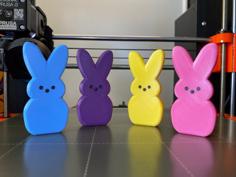 Peeps Bunny Figure 3D Printer Model