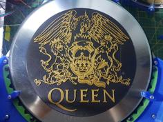 Queen Crest Logo 3D Printer Model