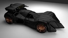 Batmobile Armed And Armored 3D Printer Model