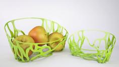 Organic Fruit Basket_ Algorithmic Geometry 3D Printer Model