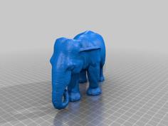 Elephant Elefant 3D Photo Scan 3D Printer Model