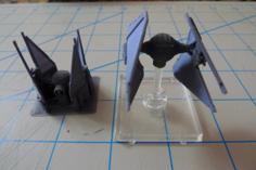 Tie Interceptor For Casual X-Wing Gaming 3D Printer Model