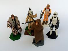 Support For Star Wars Kenner Loose Figures 3D Printer Model