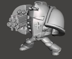 Totally Accurate Space Marine Dreadnaught For 40k 3D Printer Model