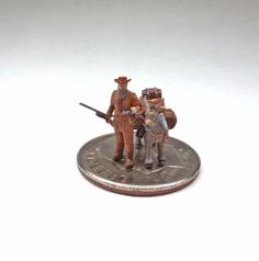 N Scale Prospector And Mule 3D Printer Model