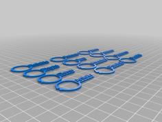 Wine Charm Name Tags 3D Printer Model