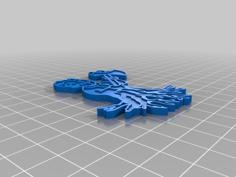 Rooted Perk Pin 3D Printer Model