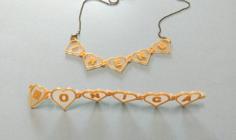 Heart Chain With Text 3D Printer Model