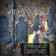 Graveyard Lights With Automatic LED Lights 3D Printer Model