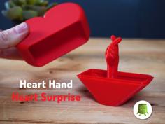 Heart Hand Surprise Heart 3D Printer Model