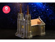 Multi-Color Sioux Falls Cathedral 3D Printer Model