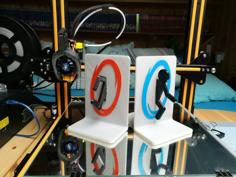 Portal Bookends 3D Printer Model