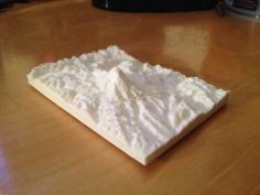 Mount Rainier – Washington 3D Printer Model