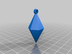 The Sims | Plumbob / Crystal | Keyring 3D Printer Model