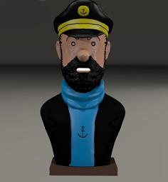 Captain Haddock 3D Printer Model