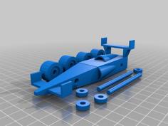 Mini F1 Racing Car Kit 3D Printer Model