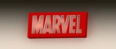 Marvel Logo 3D Printer Model