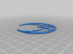 Celtic Moon Reverse Stencil 3D Printer Model