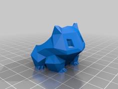 Low Poly Bulbasaur Pot 3D Printer Model