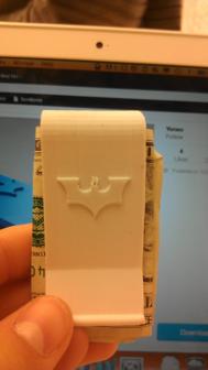 Batman Money Clip 3D Printer Model