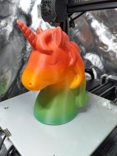 Unicorn Head (easy Print) 3D Printer Model