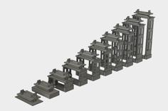 Slope V2 10 Parts For OS-Railway – Fully 3D-printable Railway System! 3D Printer Model