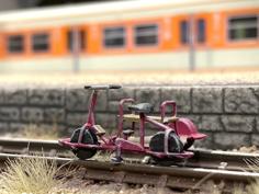 Rail Bike H0/HO Scale 3D Printer Model